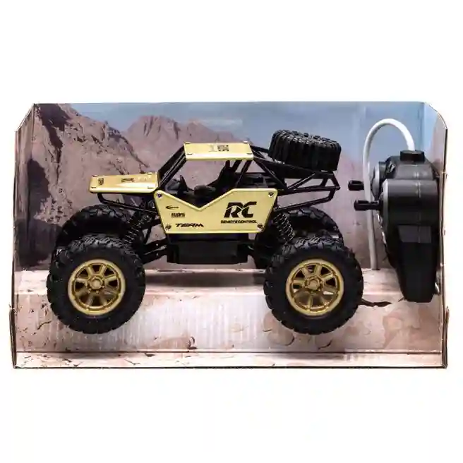 Mașină 1:18 cu telecomandă "Rock Crawler" 2029 aurie, cod 442028