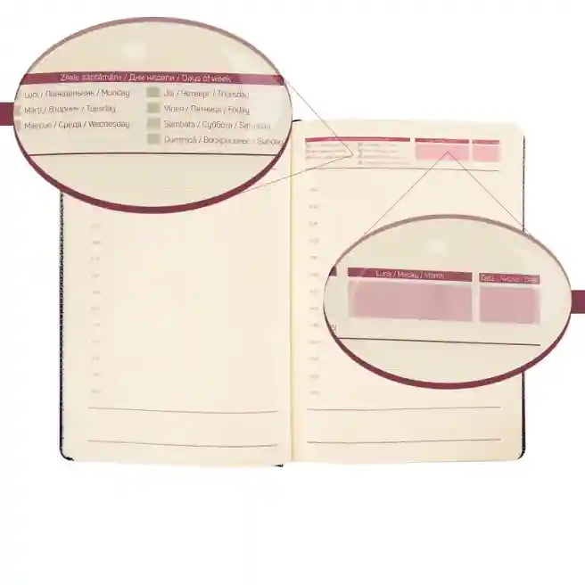 Agendă nedatată A5, IDEE Premium Flexible "Diplomat Blue"