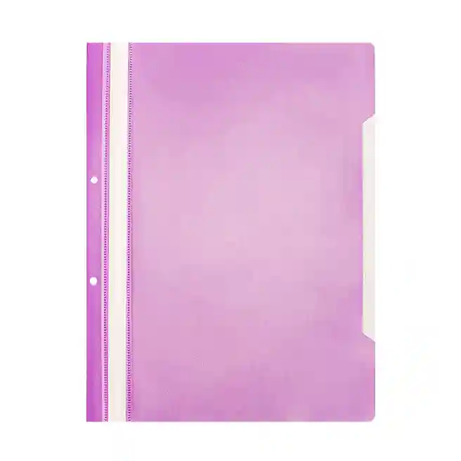 Mapă din plastic cu șină, 100/150 mkm, JET, 2 gauri, violet