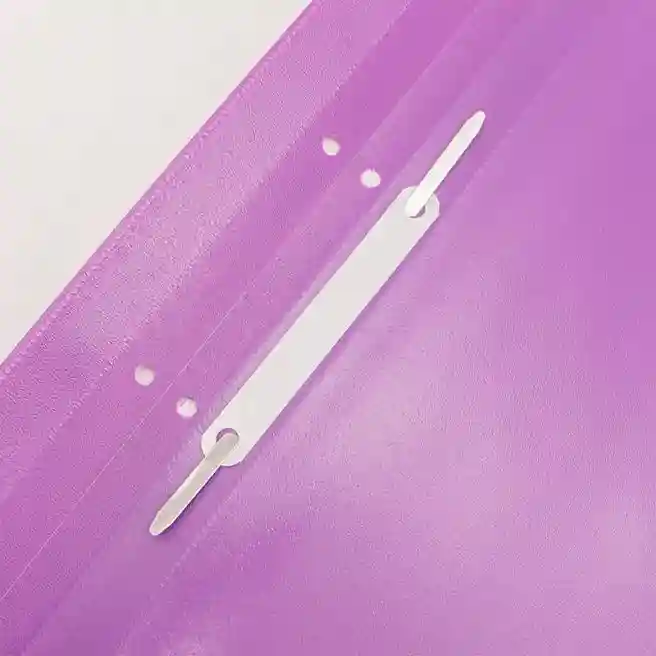 Mapă din plastic cu șină, 100/150 mkm, JET, 2 gauri, violet