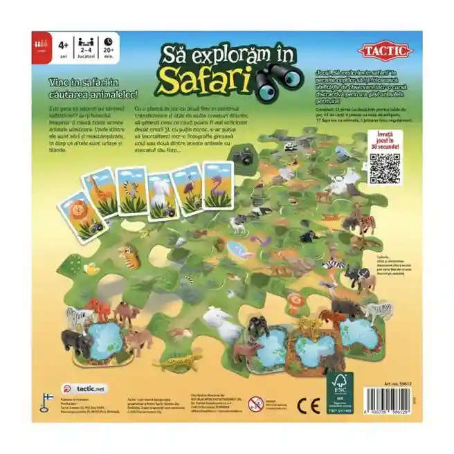 BF Настольная игра "Давайте исследуем в сафари" RO, код 58933