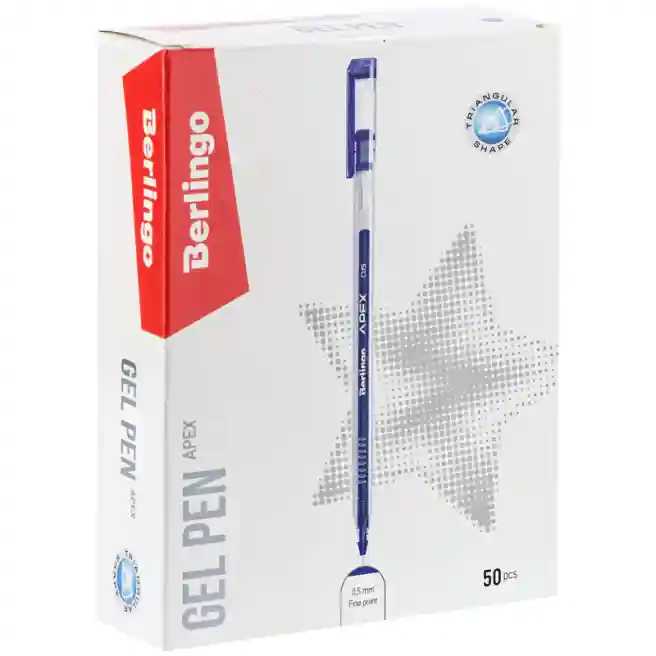 Pix cu gel Berlingo "Apex", albastru, 0,5mm