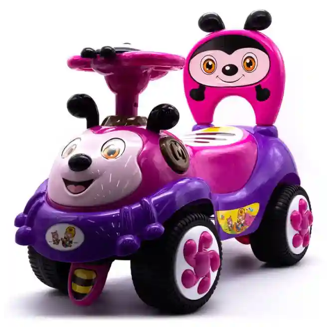 Mașinuță de împins Albinuța, roz, cod 140706