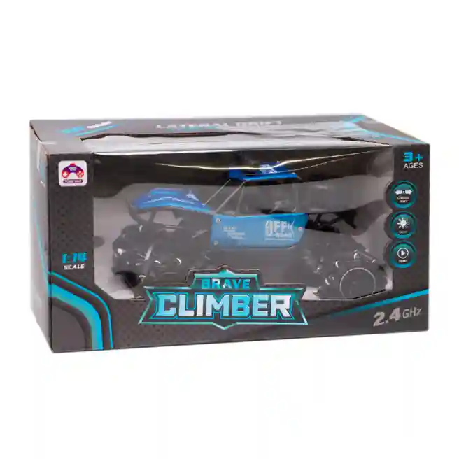 Mașină 1:14 „Climber” cu 2 t/c, acum., albastră, cod 772010