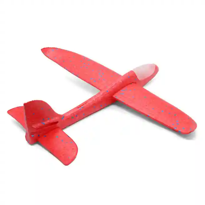 Avion planor 48 cm (front LED), roșu, cod 140662
