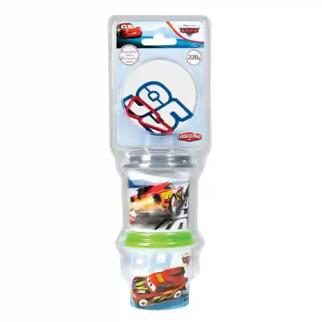 AS Набор пластилина (2 баночки) +формы Cars, код 58774