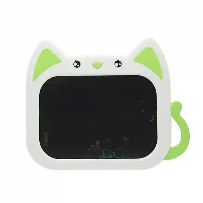 Планшет для рисования LCD, кошечка, зеленый, код 662031