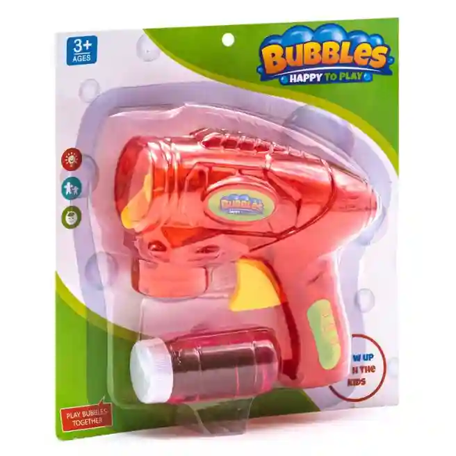 Pistol cu baloane de săpun 2032C, roșu, cod 452094