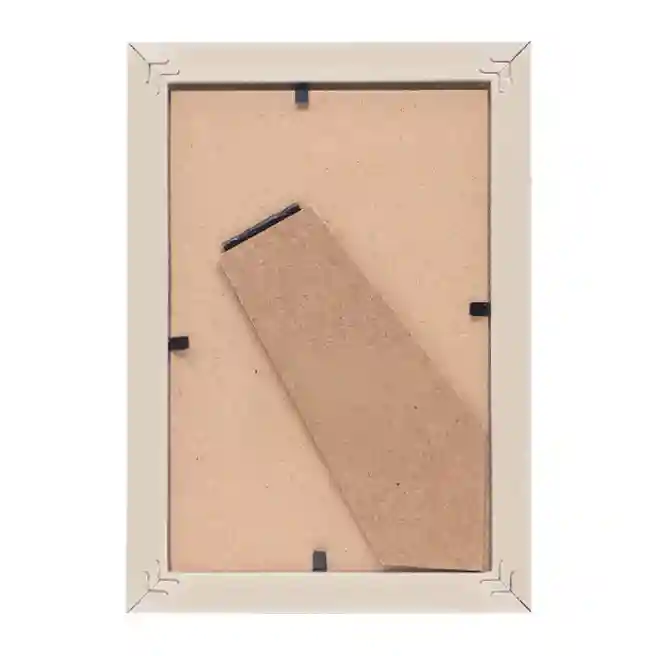 Ramă foto 10x15 cm plastic, 2234, alb cu marginea neagră