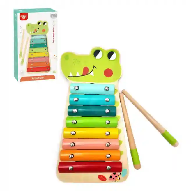 Деревянная музыкальная игрушка Ксилофон, код 57334