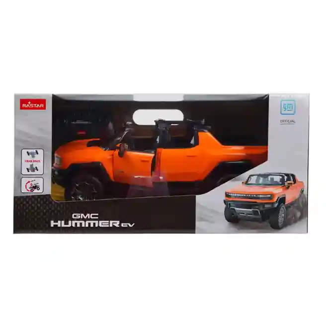 RS Машина р/у RASTAR 1:16 Hummer EV, оранжевая, код 58259
