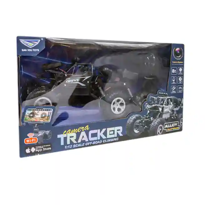 Mașină 1:12 cu cameră și t/c, acumulator, neagră, cod 752131