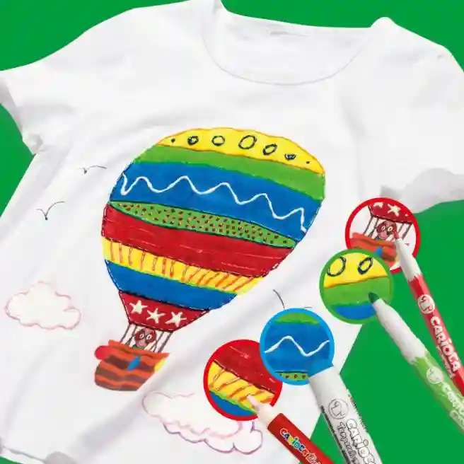 Tempera solidă Carioca Temperello 10 buc, pentru textil
