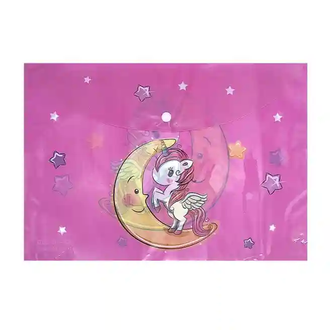 Mapă-plic A4 din plastic 12C, Little unicorn