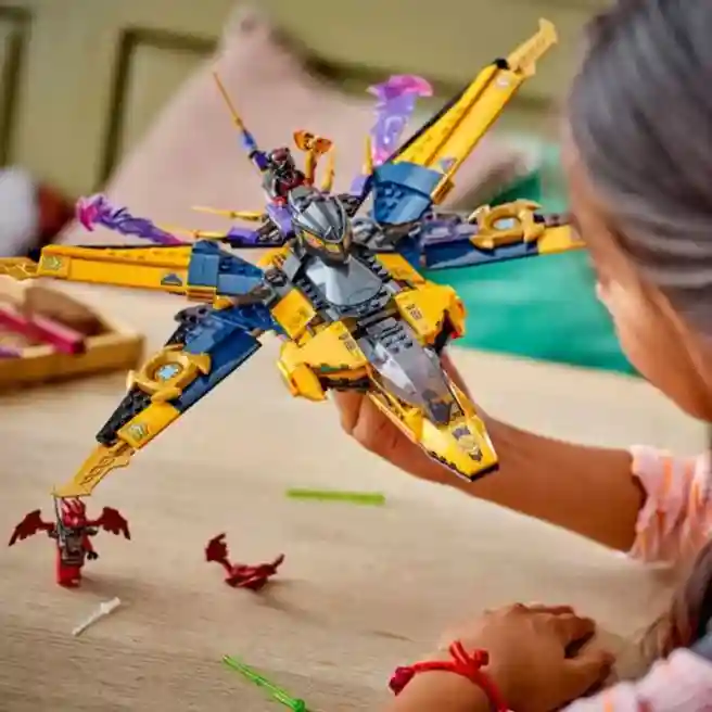 Конструктор LEGO Ninjago Суперштормовой самолет Раса и Арина, арт. 71833