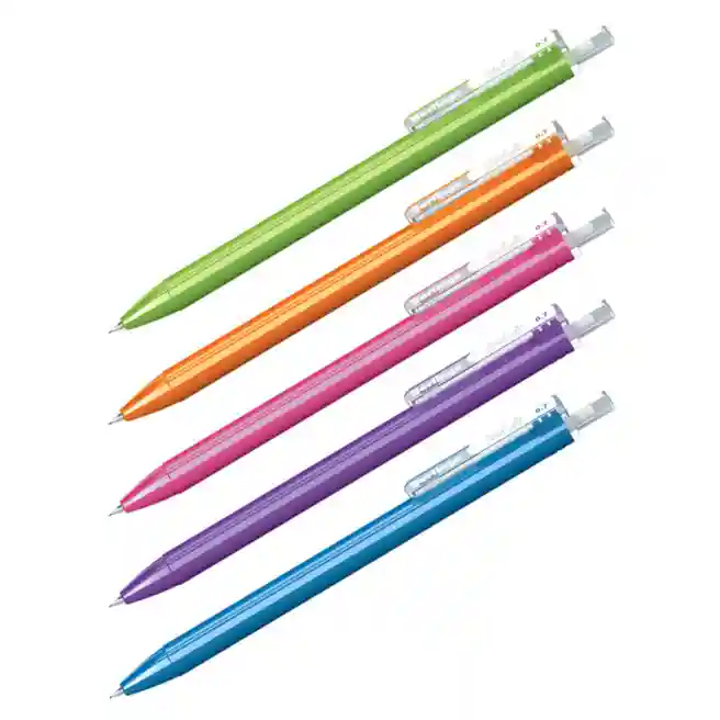 Creion mecanic Berlingo "Starlight" 0,7mm cu radieră, assorti