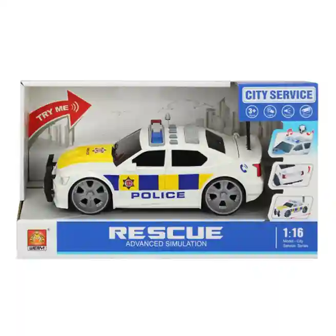 WY Mașină de poliție cu inerție 1:16 (lumină, sunet), cod 57927