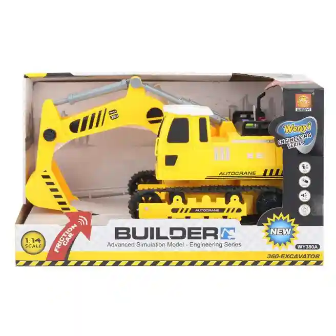 WY Машина инерционная 1:14 "360-Excavator Truck" (свет, звук), код 36204