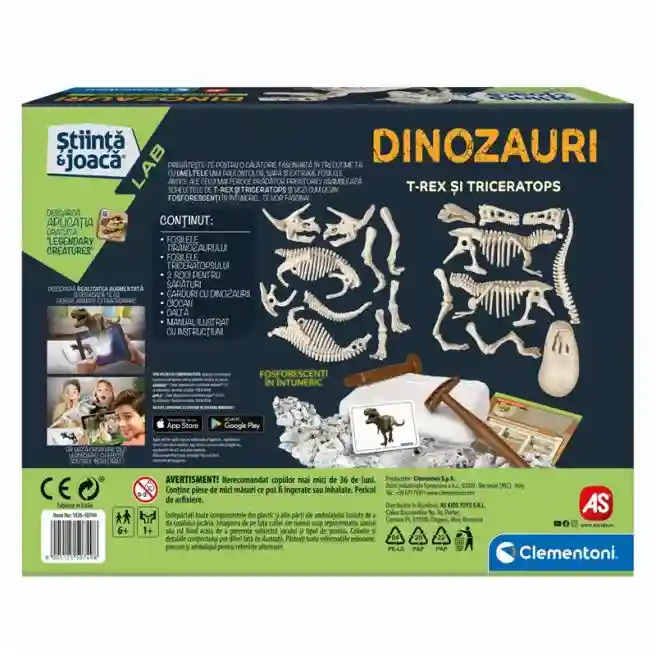 AS Setul de joaca - Dinozauri: T-Rex si triceratop, cod 51144