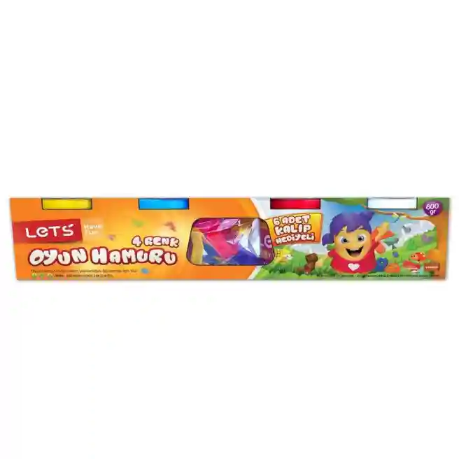 LT Набор массы для лепки "4 Colors", 6 форм, 4 * 150 гр., код 40680