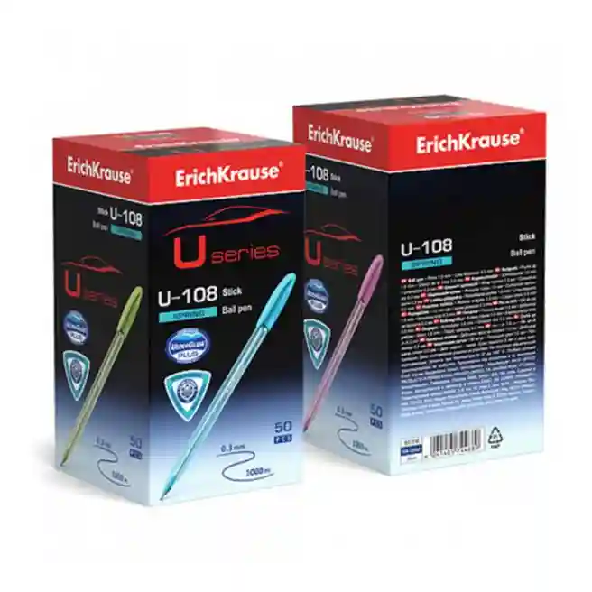 Pix cu bilă ErichKrause U-108 Spring Stick 1 mm, albastru