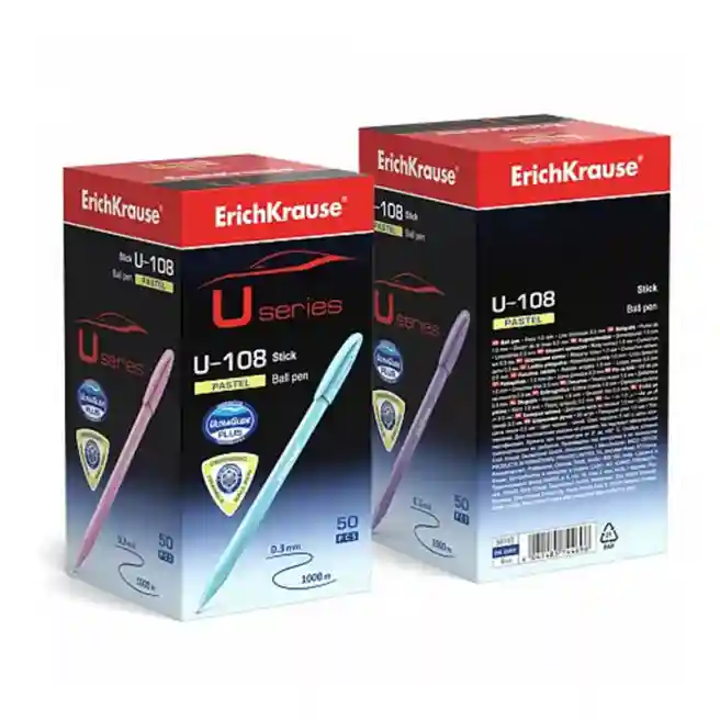 Pix cu bilă ErichKrause 1 mm, U-108 Pastel Stick albastru