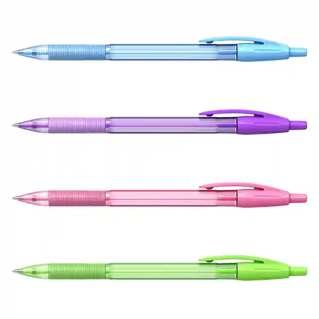 Ручка шариковая ErichKrause на кнопке 0,7 мм R-301 Spring Matic&Grip, синяя