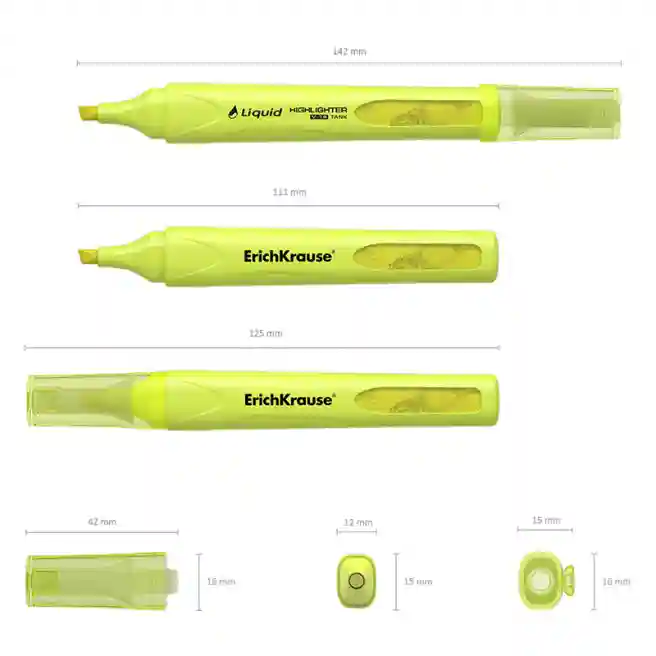 Textmarker ErichKrause V-14, galben