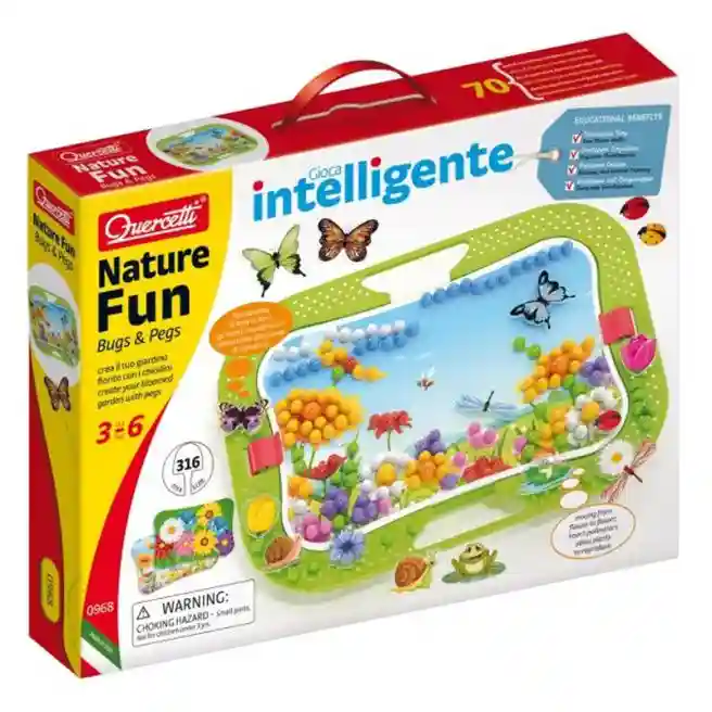 QC Mozaic Nature Fun Quercetti, insecte+mozaic, cod 53567