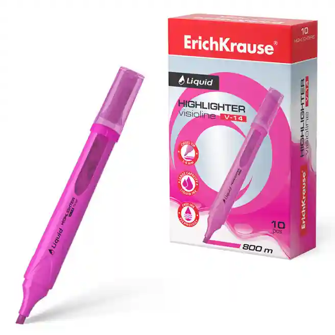 Textmarker ErichKrause V-14, roz