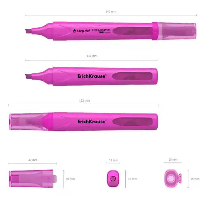 Textmarker ErichKrause V-14, roz