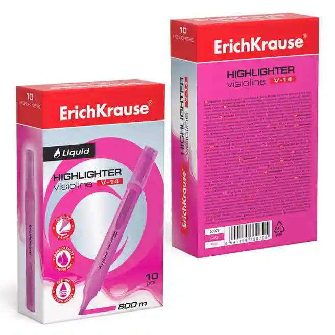 Textmarker ErichKrause V-14, roz