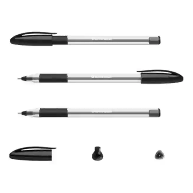 Ручка ErichKrause 1 мм U-109 Classic Stick&Grip, черная