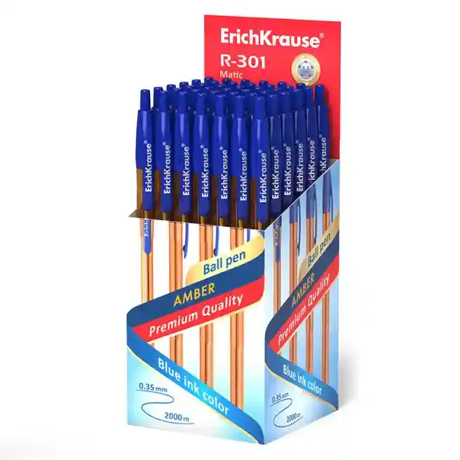 Pix cu bilă automată ErichKrause Matic, 0.7 mm, albastru