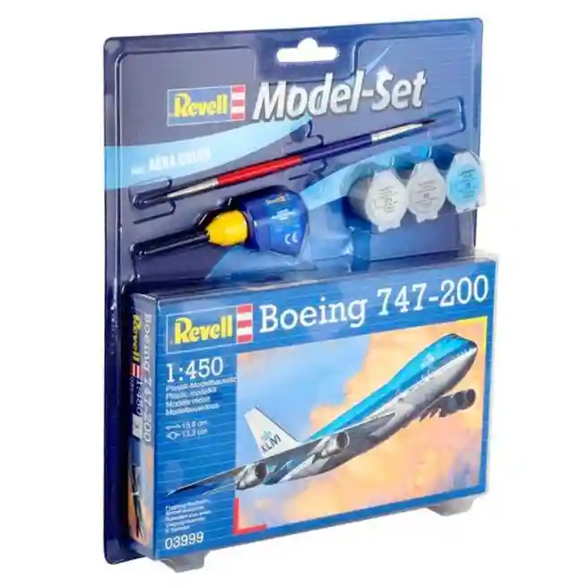 RV Сборная модель Revell Пассажирский самолет Боинг 747-200 1:450, код 49946