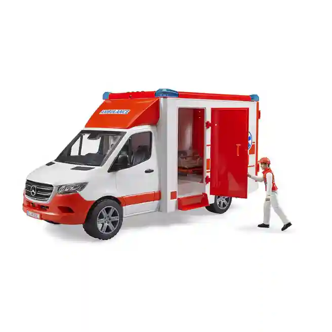 Машинка Mercedes-Benz Sprinter - Скорая помощь с фигуркой водителя, код 54307