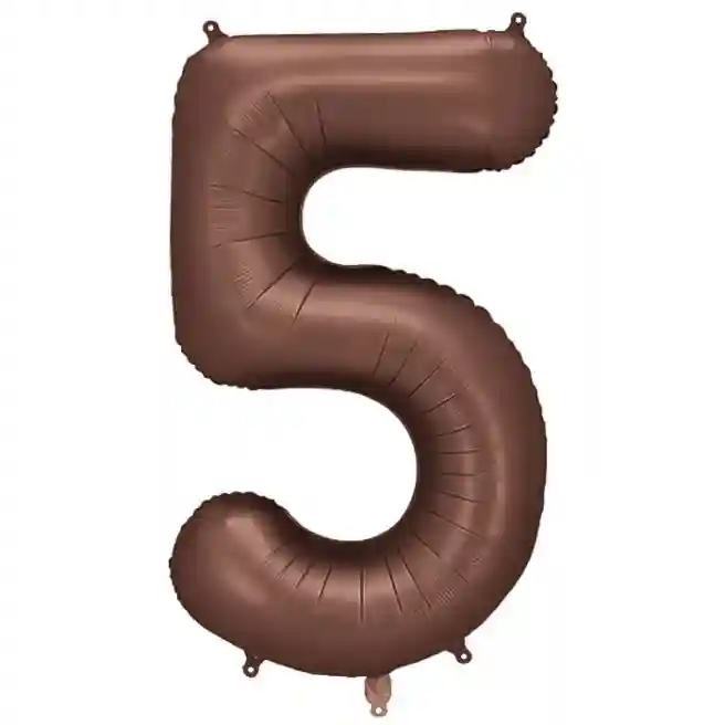 Balon Folie Mocca 86 cm (39"), Cifra 5