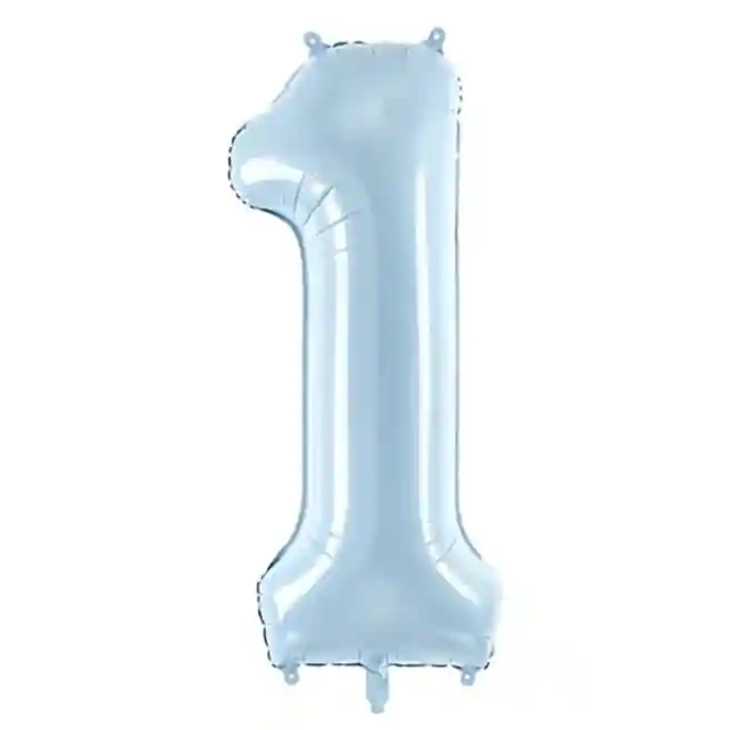 Balon folie roz deschis 72 cm (28), Cifra 1