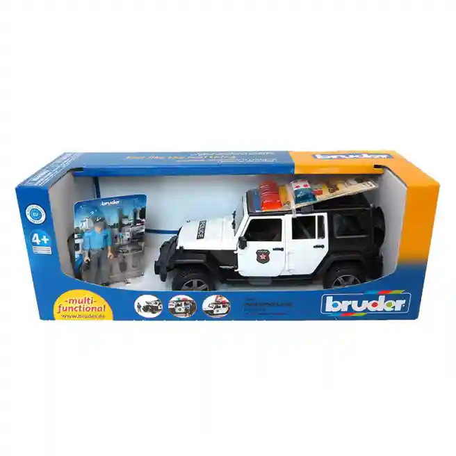 Внедорожник Jeep Wrangler полиция с фигуркой, код 42273