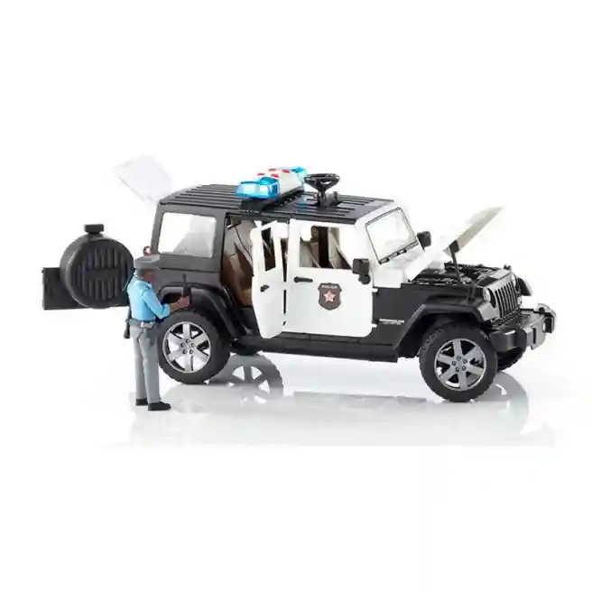 Внедорожник Jeep Wrangler полиция с фигуркой, код 42273