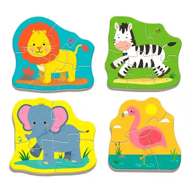 TF Puzzle  mare- Baby Classic - Animals on the safari , cod 40565
