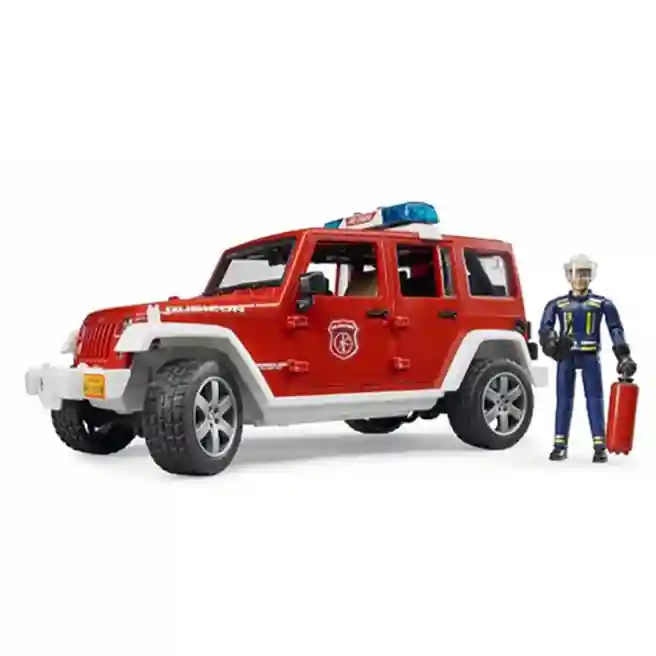 Jeep Wrangler Rubiconde pompieri și excavator, cod 43272