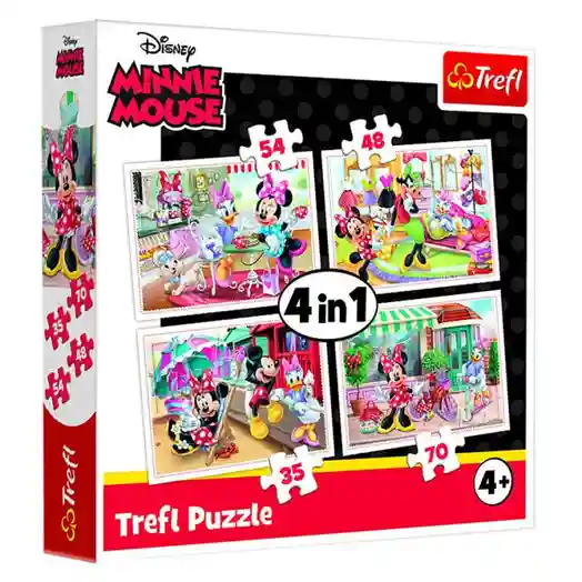 TF Пазлы   "4in1" - Minnie with friends / Disney Minnie, код 45372