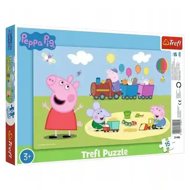TF Puzzle "15 Frame" -"Tren fericit. Peppa Pig", cod 49928
