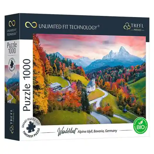 TF Puzzle "1000 UFT" -"At the Foot of Alps, Bavaria, Germany", cod 49898