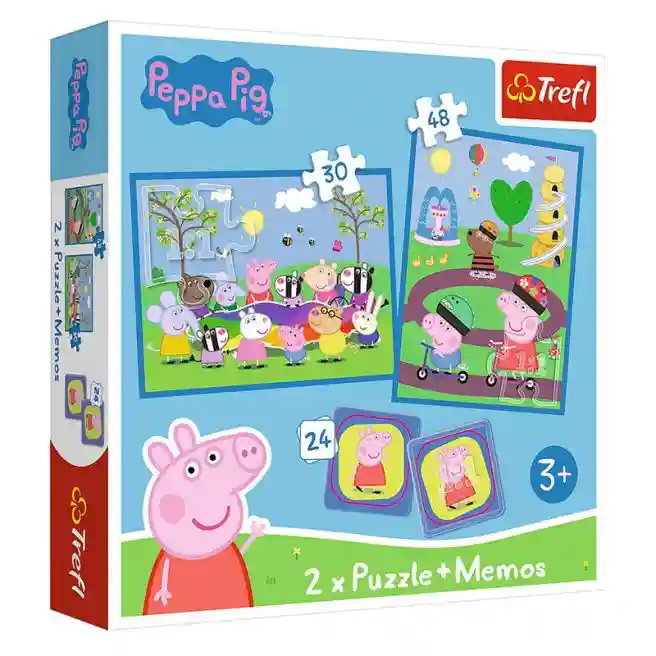 TF Puzzle "2in1 + memos" - Happy moments with Peppa Pig, cod 53261