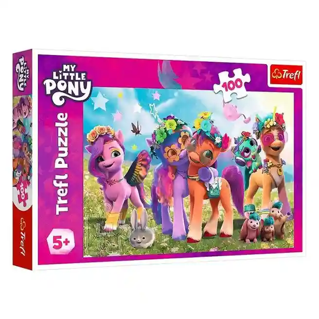 TF Puzzle "100" -  Funny Ponies / Hasbro, My Little Pony, cod 58811