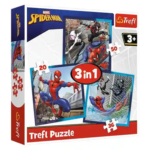 TF Пазлы "3in1" - "Spider friends / Disney Marvel Spiderman", код 60561