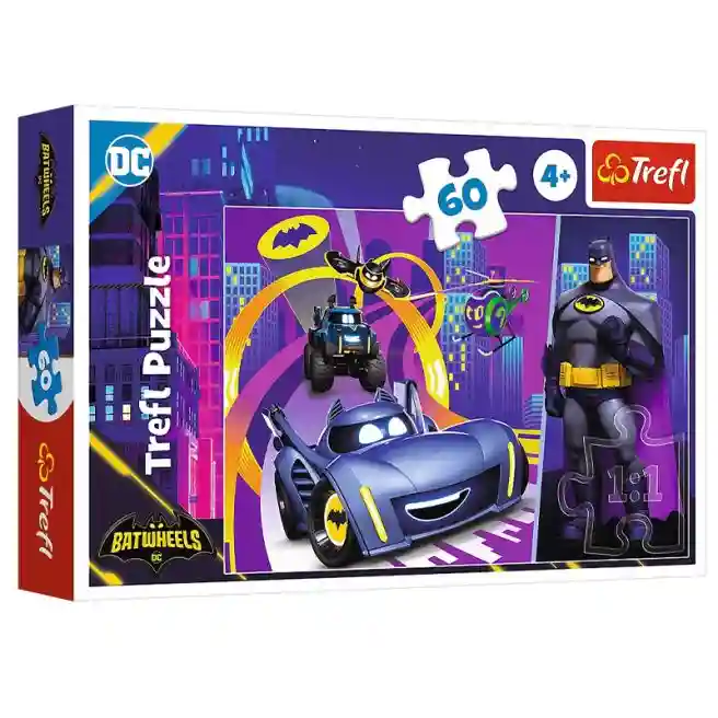 TF Пазлы 60 - Batman and his vehicles / Warner Batwheels, код 60865