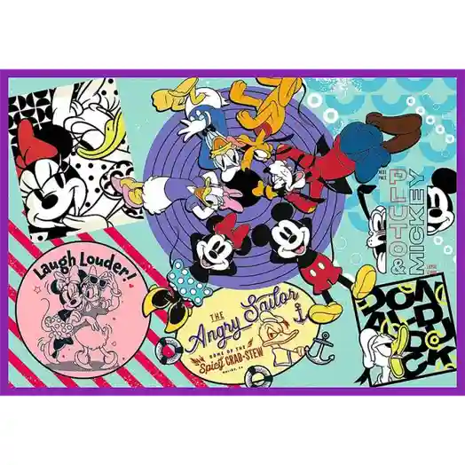 TF Puzzle "4x250" - "A series of Mickey Mouse adventures", cod 60855